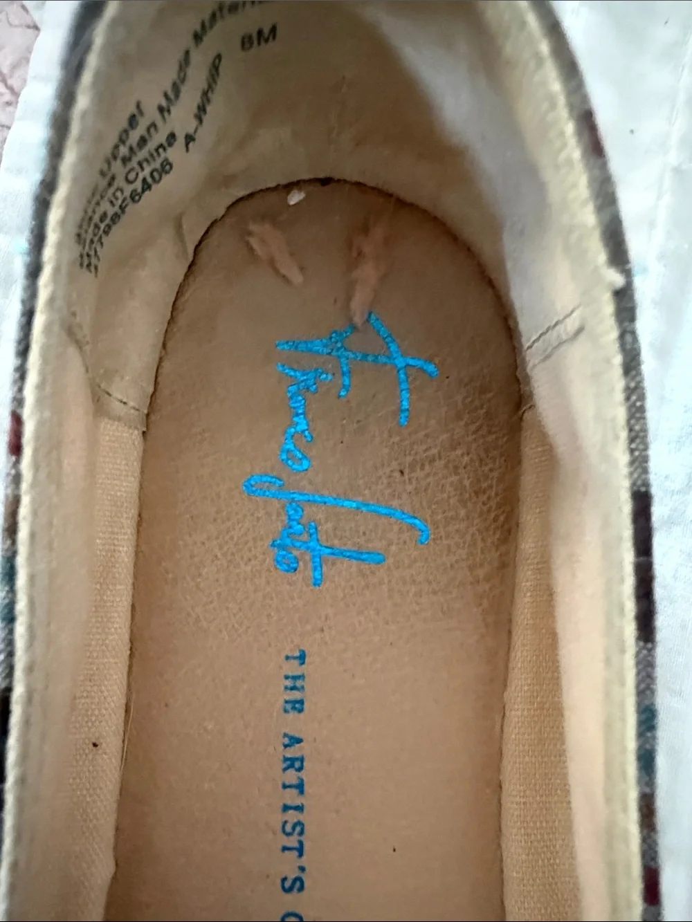 Franco Sarto Plaid Espadrilles in Blue, Red, White & Brown